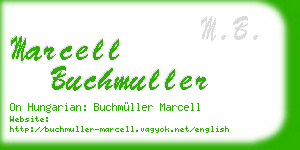 marcell buchmuller business card